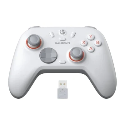 Abbildung von GameSir Nova 2 Lite Wireless Controller mit Hall Effekt Joysticks &amp; Triggern, 2.4G Wired 1000Hz Polling Rate, Macro Back Buttons, PC GamePad kompatibel PC/Switch/Steam/iOS/Android (grau