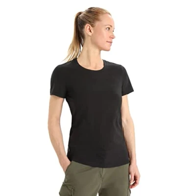 Abbildung von Icebreaker W Central SS Tshirt basic, Damen, Größe: Medium, Black