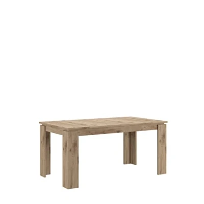 Abbildung von xonox.home XETB9T60 Titan Tisch Nox Oak, Moderner Holz Esstisch 160x90 ausziehbar