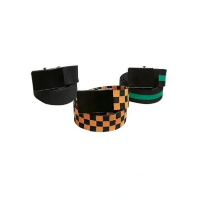 Abbildung von Urban Classics 3 PACK TRIO Flechtgürtel für Kinder, Größe: S/M, Black bodegagreen magicmango