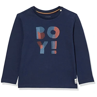 Abbildung von Noppies Baby Jungen B Tee LS Relizane T Shirt, Black Iris P554, 50