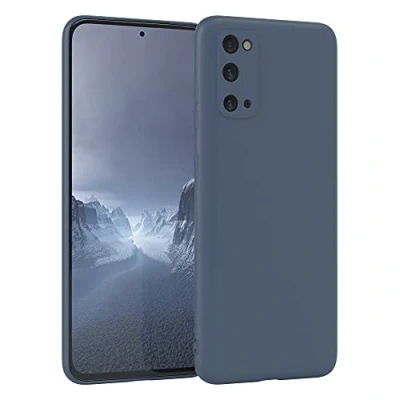 Abbildung von EAZY Case Silikonhülle für Samsung Galaxy S20 Hülle Silikon Blau weich stoßfeste Handyhülle Schutzhülle mit Kameraschutz Dünn Premium Schutz Cover TPU Phone Bumper in Petrol