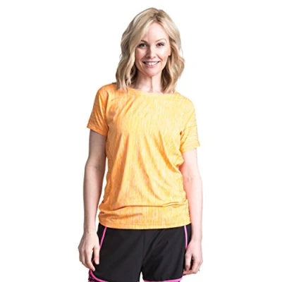 Abbildung von Trespass Damen Schnelltrocknendes T Shirt mit Reflektierenden Details Daffney, Pink Glow Marl, M, FATOTSN10003_PGMM