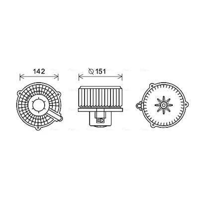 Abbildung von PRASCO HY8399 Elektromotor, Innenraumgebläse HYUNDAI: Tucson