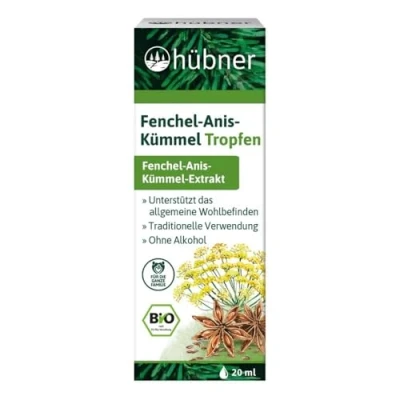 Abbildung von Hübner Fenchel Anis Kümmel Tropfen 20 ml