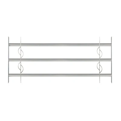 Abbildung von Alberts 563639 Fenstergitter Secorino Style Ausziehbar für Fenster außen Einbruchschutz Gitter galvanisch blau verzinkt 450 x 1000 1500 mm
