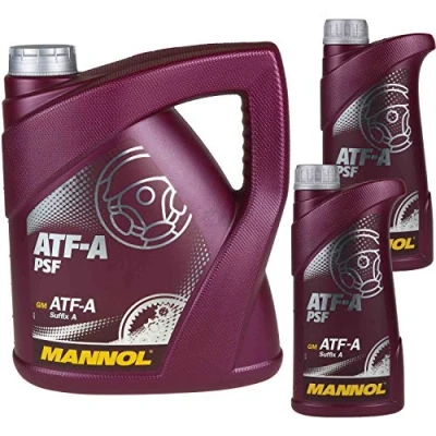 Abbildung von 6 Liter Original MANNOL Hydrauliköl ATF A PSF Hydraulic Fluid Oil