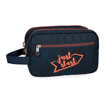 Abbildung von Enso Monsters Anpassungsfähiger Vanity Case mit zwei Fächern Blau 24x15x10 cms Polyester