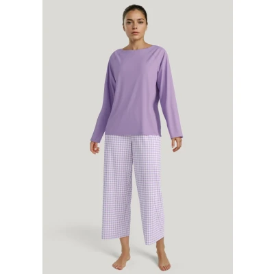 Abbildung von Calida Nachtwäsche Hose, Damen, Größe: 36/38, Digital lavender