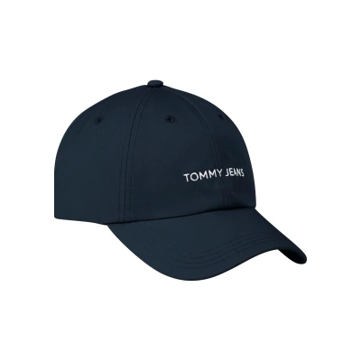 Abbildung von Tommy Jeans Linear LOGO Cap, Größe: One Size, Dark night navy