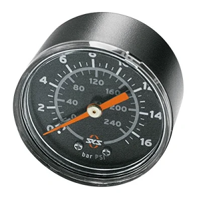 Abbildung von Winora UNKNOWN SKS Zubehör Manometer 16 bar R1/4&#039; Rennkompressor, schwarz, 5 x 3 cm