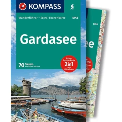 Abbildung von KOMPASS Wanderführer Gardasee, 70 Touren mit Extra Tourenkarte: GPS Daten zum Download