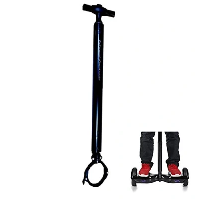 Abbildung von Locisne dehnbare Aluminiumlegierung Balance Scooter Lenker für 6,5CM (2,56&quot;) Durchmesser Roller Zweirad Roller, Anfänger elektrische Hoverboard Stand, Smart Hoverscooter Unterstützung schwarz