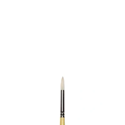 Abbildung von Winsor &amp; Newton 5869004 Künstler Chunking Schweineborsten Pinsel für Ölfarben, hohe Farbaufnahme, gleichmäßige Farbabgabe Rundpinsel Nr. 4, langer Stiel