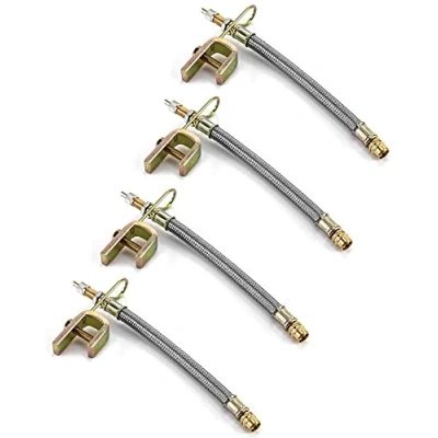 Abbildung von QWORK® Ventilverlängerung für Auto, PKW, LKW, 4 Stücke, 18cm