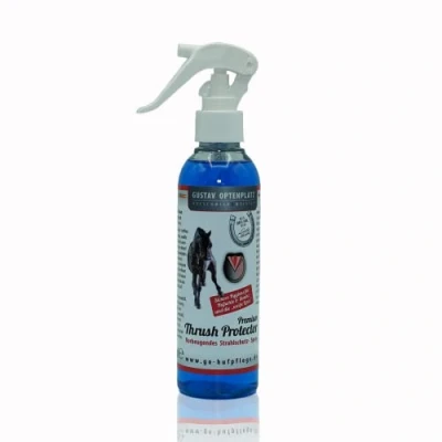 Abbildung von Gustav Optenplatz GO! Trush Protector Strahlspray 200ml Hygiene für Strahl/Hufsohle und weiße Linie