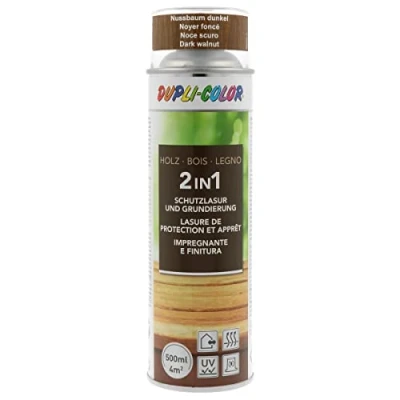 Abbildung von DUPLI COLOR 391507 Holzschutzlasur Spray Nussbaum dunkel 500 ml