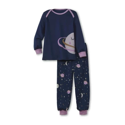 Abbildung von Calida Toddlers Universe Pyjama für Kinder, Größe: 92, Peacoat blue