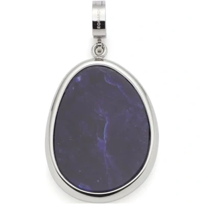 Abbildung von JEWELS BY LEONARDO Anhänger Clip &amp; Mix Prilla, Ketten aus silberfarbenem Edelstahl, blauer Sodalith Stein in organischer Form, Schmuck Geschenk für Frauen, 024557