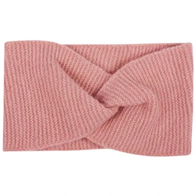 Abbildung von styleBREAKER Damen Feinstrick Stirnband mit Twist Knoten, warmes Winter Haarband, Headband 04026047, Farbe:Altrose