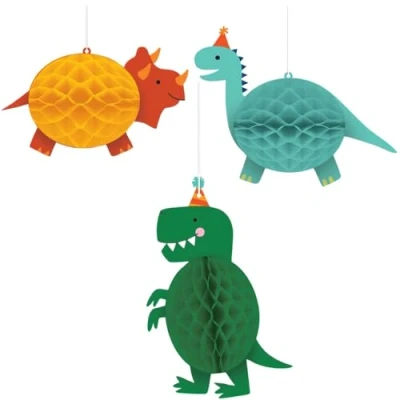 Abbildung von Wabe Dino Mite Hang Dekoration 3 Stück