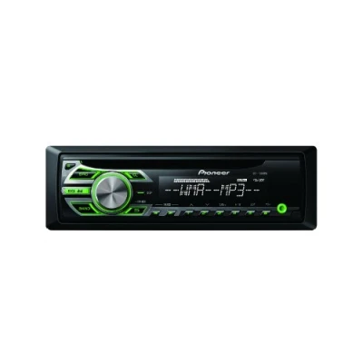 Abbildung von Pioneer DEH 150MPG CD Tuner, Front AUX IN, 4X 50 Watt, Displaybeleuchtung weiß, Tastaturbeleuchtung grün, MOSFET Verstärker, 5 Band Graphic Equalizer