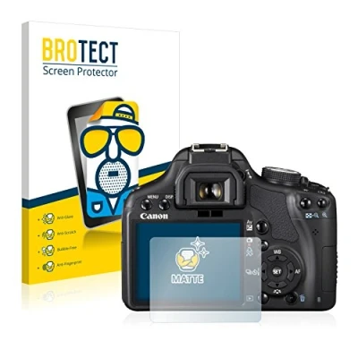 Abbildung von BROTECT Entspiegelungs Schutzfolie für Canon EOS 500D (2 Stück) Matte Displayschutz Folie, Anti Reflex, Fingerprint