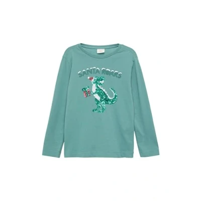 Abbildung von s.Oliver Longsleeve Langarmshirt für Kinder, Größe: 128/134, Türkisblau