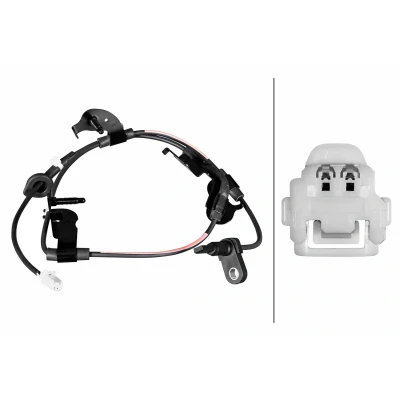 Abbildung von HELLA 6PU 358 217 531 ABS Sensor mit Klammer Hallsensor 2 966 TOYOTA: RAV4 IV SUV