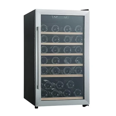 Abbildung von PKM Weintemperierschrank Flaschenkühlschrank 51 Flaschen 5C 20C, für Standardflaschen á 0,75l