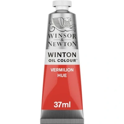 Abbildung von Winsor &amp; Newton 1414682 Winton, feine hochwertige Ölfarbe 37ml Tube mit gleichmäßiger Konsistenz, Lichtbeständig, hohe Deckkraft, Reich an Farbpigmenten Zinnober Farbton
