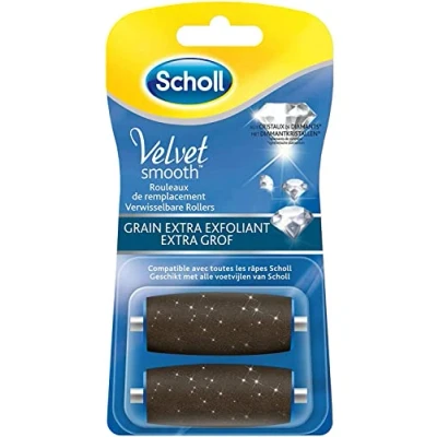 Abbildung von SCHOLL 2 x Velvets Smooth Set mit Ersatzrollen, Körnung Extra Peeling