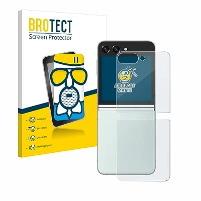 Abbildung von BROTECT Entspiegelungs Schutzglas für Samsung Galaxy Z Flip 5 (Rückseite) Schutz Folie Panzerfolie Glas Matt [Extrem Kratzfest 9H, Anti Reflex]