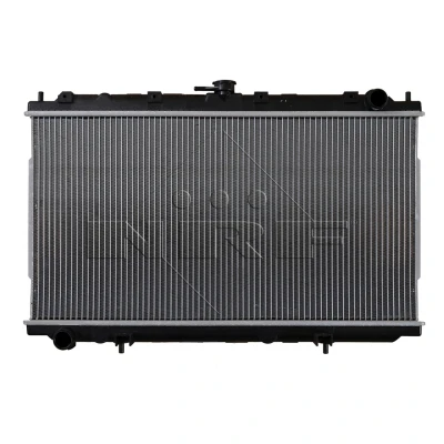 Abbildung von NRF 52069 Kühler, Motorkühlung Aluminium 695 360 18 mit Anbauteilen Kühlrippen gelötet NISSAN: Primera Hatchback, Kombi