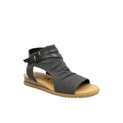Abbildung von Blowfish Malibu Riemensandalette, Damen, Größe: 36, Washed black denim Schuhe