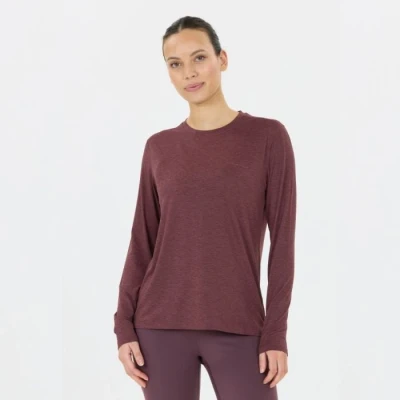 Abbildung von Endurance Alvaly Melange Long Sleeve Tee Gr. 34 Braun 000298823