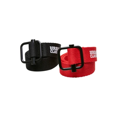 Abbildung von Urban Classics 2 PACK Gürtel für Kinder, Größe: S/M, Black red