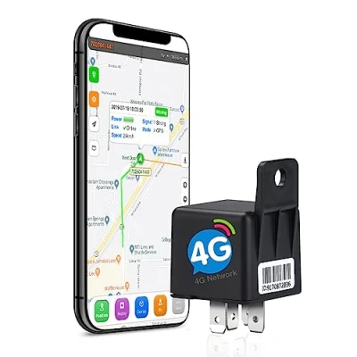 Abbildung von SinoTrack 4G GPS Tracker für Fahrzeuge, ST 907L LTE Auto Relais Mini Tracker, Echtzeit Standort Fernbedienung abgeschnitten Öl und Energie Gerät Motorrad LKW Taxi