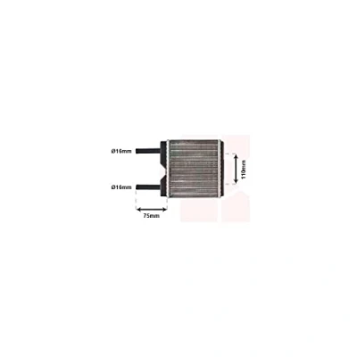 Abbildung von VAN WEZEL 37006094 Wärmetauscher OPEL: Corsa A CC