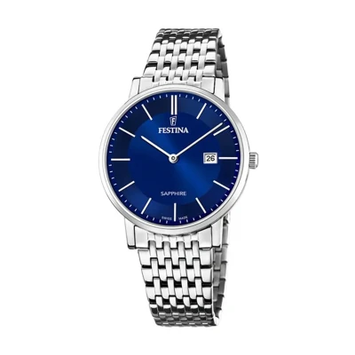 Abbildung von Festina Uhr Für Herren F20018/2 Swiss Made Silber Edelstahl Case SilberEdelstahl Band