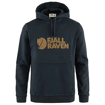Abbildung von Fjällräven LOGO Kapuzenpullover, Herren, Größe: Large, Dark navy