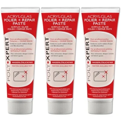 Abbildung von PolyXpert Polier + Repair Paste 75ml Tube für Acrylglas und Kunststoffe von Burnus Care (3)