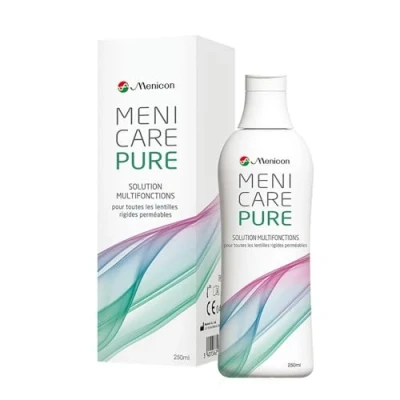 Abbildung von Menicon MeniCare Pure Multifunktionslösung für harte Linsen, durchlässig, 250 ml