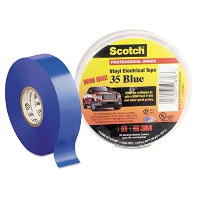 Abbildung von 3M 80 6112 1158 4 Isolierband, Profi Qualität, Vinyl Blau, 3/4 Zoll. x 66 Ft.