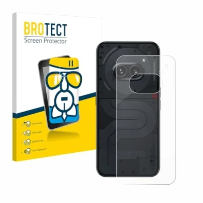 Abbildung von BROTECT Schutzglas für Nothing Phone (2a) (Rückseite) Schutzfolie Panzer Folie Glas [Extrem Kratzfest 9H, Anti Fingerprint, Ultra Transparent]