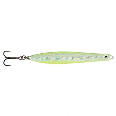 Abbildung von Savage Gear Seeker ISP Meerforellenblinker, Farbe:Fluo UV Green Yellow, Länge/Gewicht:6.8cm / 12g