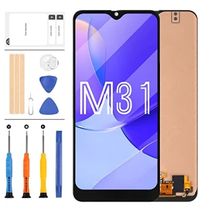Abbildung von Ersatz LCD Bildschirm für Samsung Galaxy M31 M315 M315F SM M315F/DS M315F/DSN Display Touch Digitizer Montage Reparaturteile Kits (kein Original)