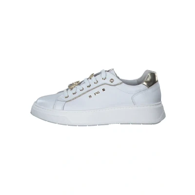 Abbildung von Nerogiardini E409975D Sportlicher Schnürer, Damen, Größe: 36, Bianco mirror Leder