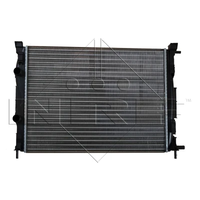 Abbildung von NRF 58327 Kühler, Motorkühlung Aluminium 590 452 34 Kühlrippen mechanisch gefügt RENAULT: MEGANE II Kasten/Kombi, 2 Coupe Cabriolet