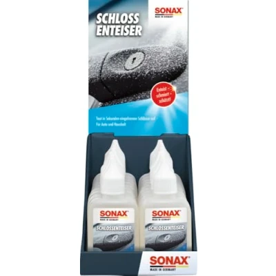 Abbildung von SONAX SchlossEnteiser Thekendisplay (50 ml) pflegt, schmiert und schützt vor Rost, Feuchtigkeit Nässe ohne zu verkleben Art Nr. 03315410